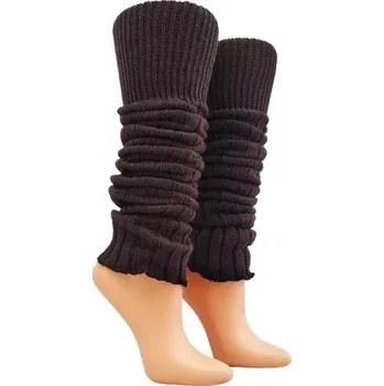 Dámské punčochy Dámské vlněné stulpny C - tmavě hnědá