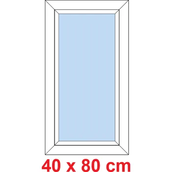 Okno Soft Plastové okno 40x80 cm, FIX neotevíravé