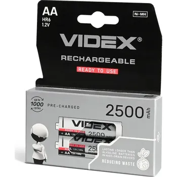 Akumulátor Niklowo Wodorkowy 2500mAh AA 2szt. VIDEX