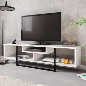 Televizní stolek TV stolek Asal (150) - White, Black