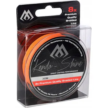 MIKADO KENDO SHINE Šňůra 8x ORANŽOVÁ 0,20 300m
