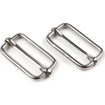 Posunovač na popruhy šíře 25 mm, střední, 1 nikl