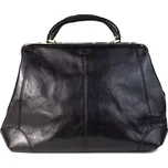 KATANA Luxusní dámská kožená kabelka Orleans Černá