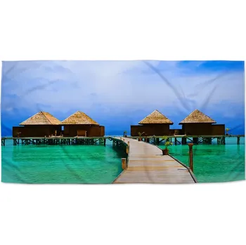 Osuška Sablio Ručník Bungalovy na moři - 50x100 cm