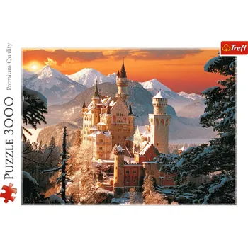 Puzzle 3Pagen Puzzle Neuschwanstein v zimě