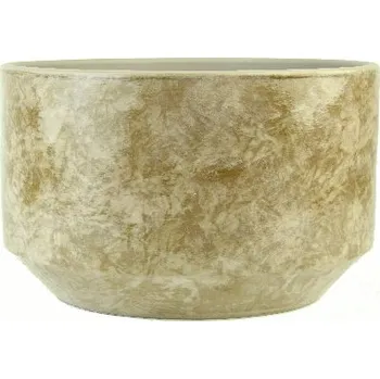 Květináč Obal na květináč keramický GOLEGA, pr.24x22cm, krémová|CREAM|Ego Dekor