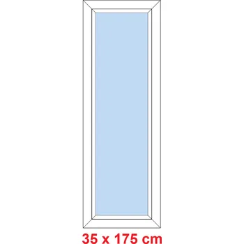 Okno Soft Plastové okno 35x175 cm, FIX neotevíravé