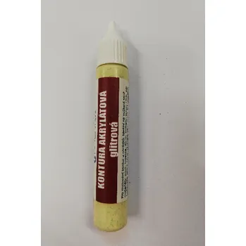 Speciální výtvarná barva Kontura akrylátová glitrová 20 g - odstín č.52 - měděná