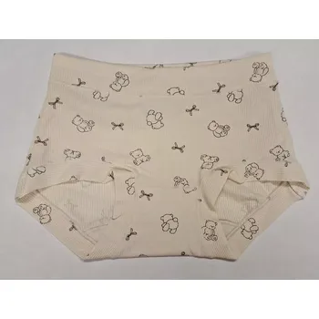 Kalhotky Dívčí kalhotky Plyšový medvídek - 122-128 / smetanová