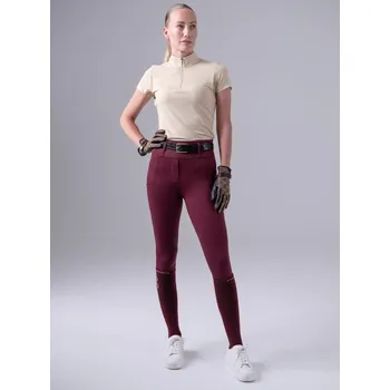 Jezdecké kalhoty PS of Sweden Legíny jezdecké Katja PS of Sweden, s gripem na kolenou, dámské, plum XS