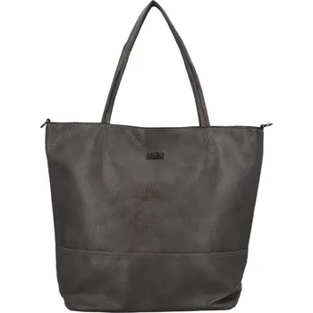 Trendová dámská koženková kabelka přes rameno Ramira, šedá