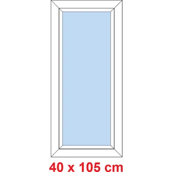 Okno Soft Plastové okno 40x100 cm, FIX neotevíravé
