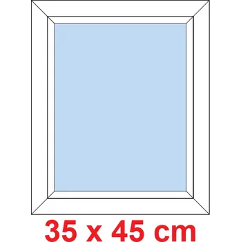 Okno Soft Plastové okno 35x45 cm, FIX neotevíravé