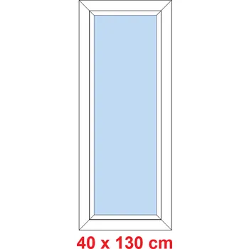 Okno Soft Plastové okno 40x130 cm, FIX neotevíravé