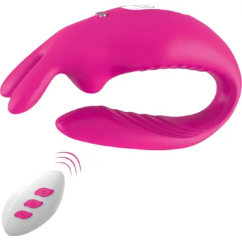 Vibrátor Aixiasia Hera - akumulátorový, rádiový pár vibrátor (růžový)