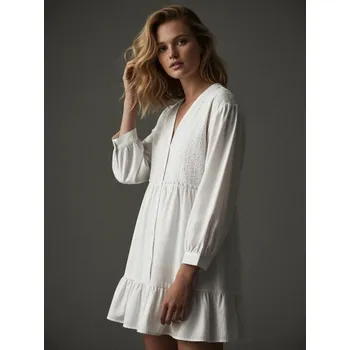 Dámské šaty Sinsay - Minišaty - bílá - 475DA-00X - 475DA-00X-XL