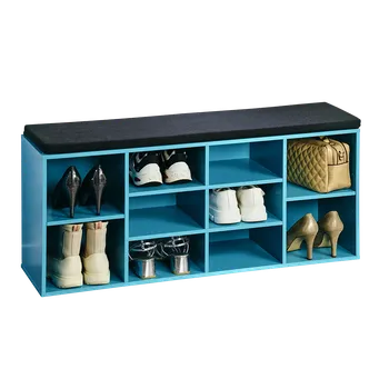 Botník Kesper Botník na 10 párů bot, se sedadlem, 103,5 x 48 cm, modrá