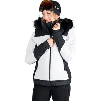 Dámská lyžařská bunda NORTHFINDER-TAYLER-212whiteblack Bílá XL