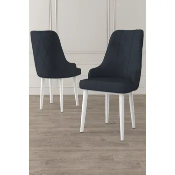 Jídelní stůl Sada židlí (6 kusů) Trex - Anthracite, White