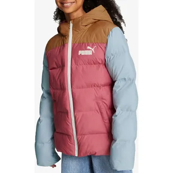 Chlapecká bunda PUMA COLOURBLOCK POLYBALL HOODED JACKET DUSTY 152 234718