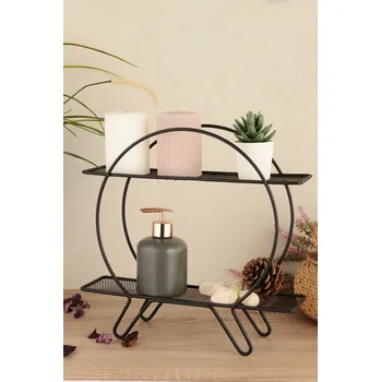 police Dekorativní kovová nástěnná police Halka D2K