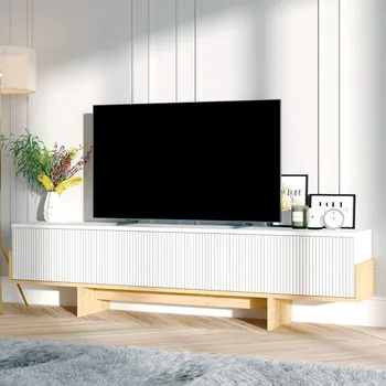 Televizní stolek TV stolek Hege - White, Sapphire Oak