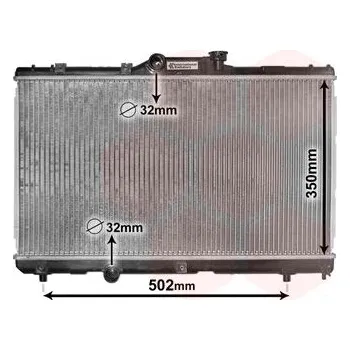 Chladič motoru Chladič, chlazení motoru VAN WEZEL 53002147