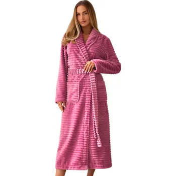 Dámské noční prádlo Dámský župan Ritta cherry L&L – Kvalita a pohodlí Barva/Velikost: starorůžová / S/M