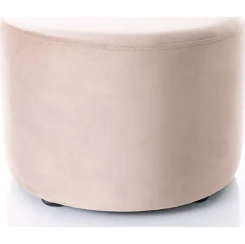 Taburet Kulatý taburet DOLORES 2 - tmavě béžový