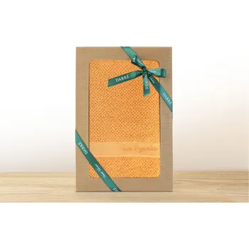 Povlečení DARRÉ Skvělý dárek - sada ručníku a osušky CASA ORGANICA - oranžová