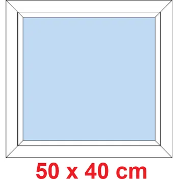 Okno Soft Plastové okno 50x40 cm, FIX neotevíravé