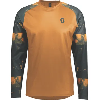 cyklistický dres Scott Shirt mens Trail Storm copperorange/treegreen 2022 Velikost: L