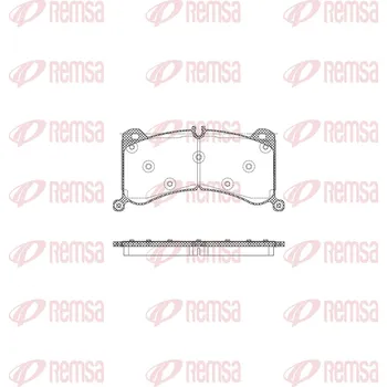 Brzdová destička Sada brzdových destiček, kotoučová brzda REMSA 1916.00