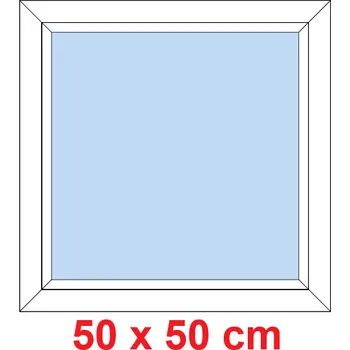 Okno Soft Plastové okno 50x50 cm, FIX neotevíravé