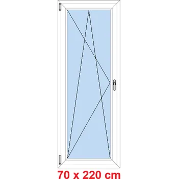 Okno Soft Balkonové dveře 70x220 cm, otevíravé a sklopné