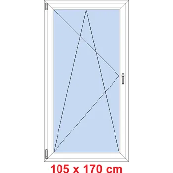 Okno Soft Balkonové dveře 105x170 cm, otevíravé a sklopné