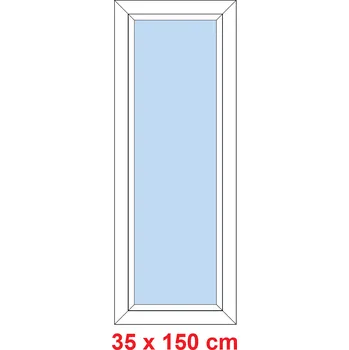 Okno Soft Plastové okno 35x150 cm, FIX neotevíravé