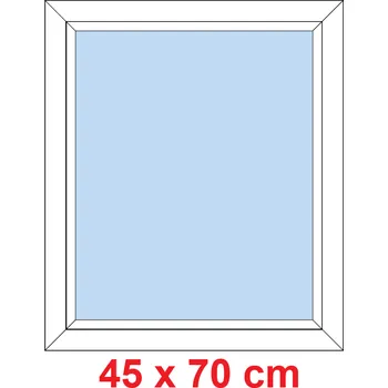 Okno Soft Plastové okno 45x70 cm, FIX neotevíravé