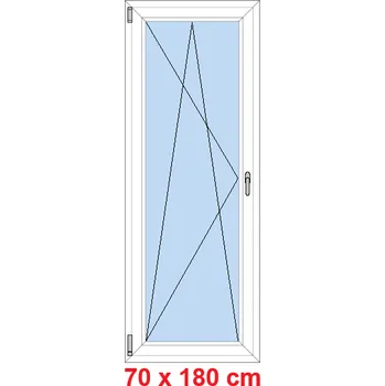 Okno Soft Balkonové dveře 70x180 cm, otevíravé a sklopné