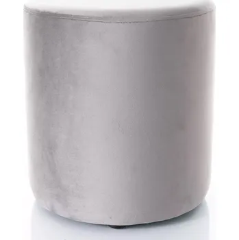 Taburet Kulatý taburet DOLORES 4 - šedý