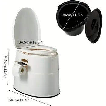 Chemické WC Toaleta přenosná, mobilní, bílá