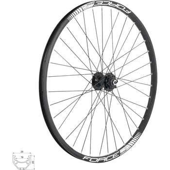 Zapletené kolo Kolo přední FORCE BASIC DISC 622x19 F804332-6d 32d