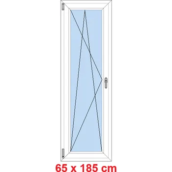 Okno Soft Balkonové dveře 65x185 cm, otevíravé a sklopné