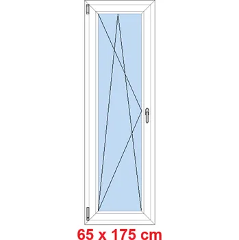 Okno Soft Balkonové dveře 65x175 cm, otevíravé a sklopné