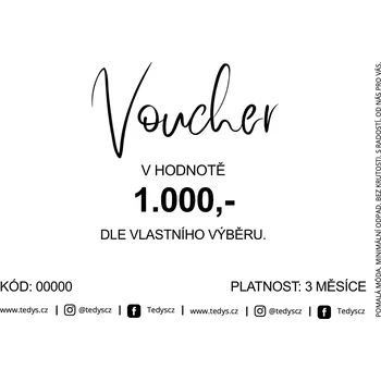 Dárkový potravinový koš Tedy's Dárkový poukaz 1000,-