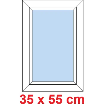 Okno Soft Plastové okno 35x55 cm, FIX neotevíravé