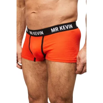 Boxerky Bavlněné boxerky s krátkou nohavičkou MR Kevin S světle červená