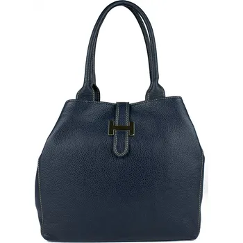 Kabelka GIOSTRA Dámská kožená kabelka Angela Tmavě modrá