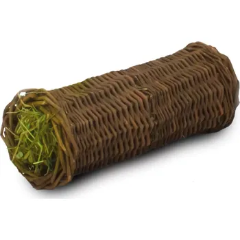 Krmivo pro hlodavce JR Farm Tunel z vrbového proutí se senem malý 1 kus