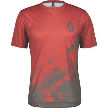 cyklistický dres Scott Shirt mens Trail Vertic SS red/grey 2022 Velikost: M